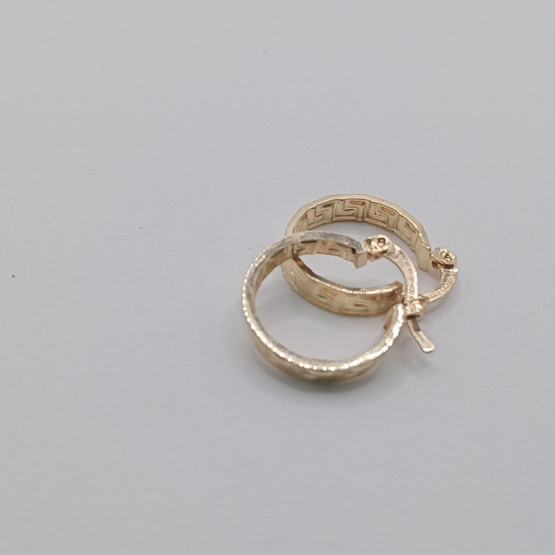 ARETES ARRACADAS FIG GRECAS 14K 1.8 GR (NUEVO)