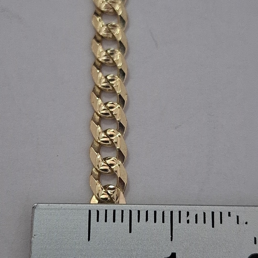 PULSERA BARBADA 14K 21 CM 7.5 GR (NUEVO)
