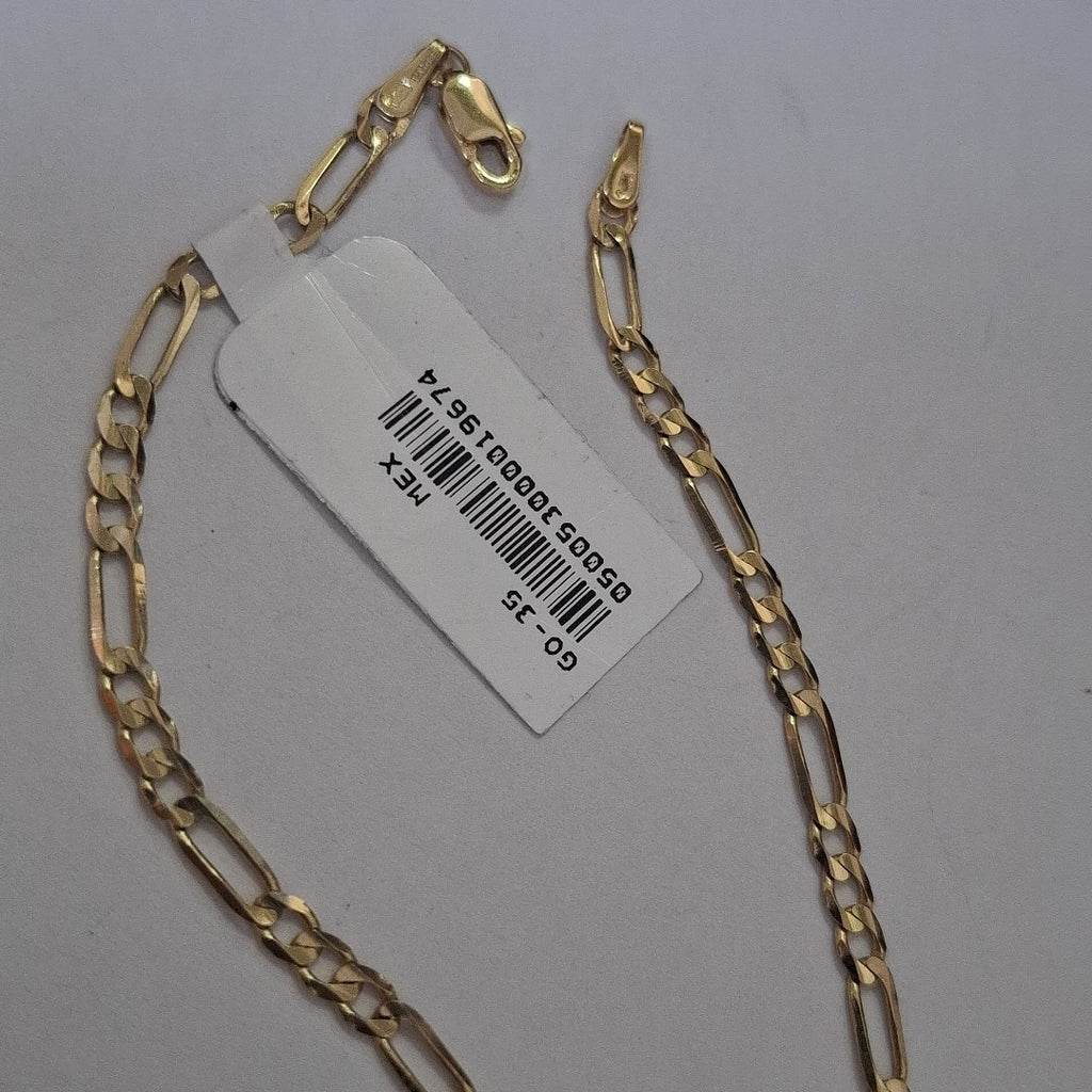 PULSERA TEJIDO 3X1 14K 21 CM 3 GR (NUEVO)