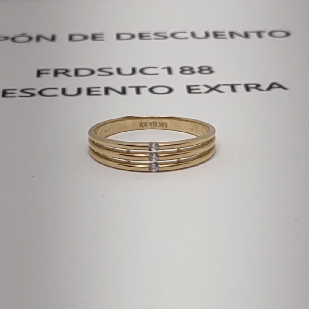ANILLOS DAMA ORO 14K 1.7 (NUEVO)