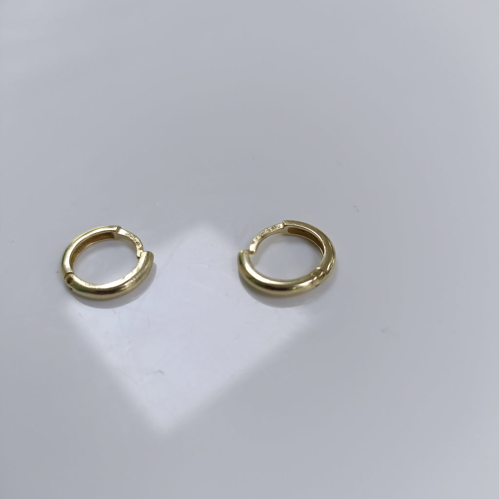 ARETES ARRACADAS LISAS 10K 1.1 GR (NUEVO)