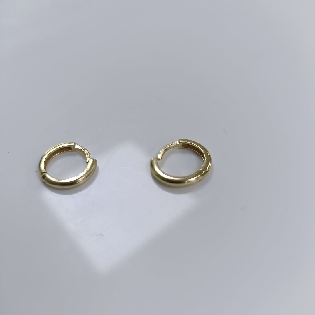 ARETES ARRACADAS LISAS 10K 1.1 GR (NUEVO)