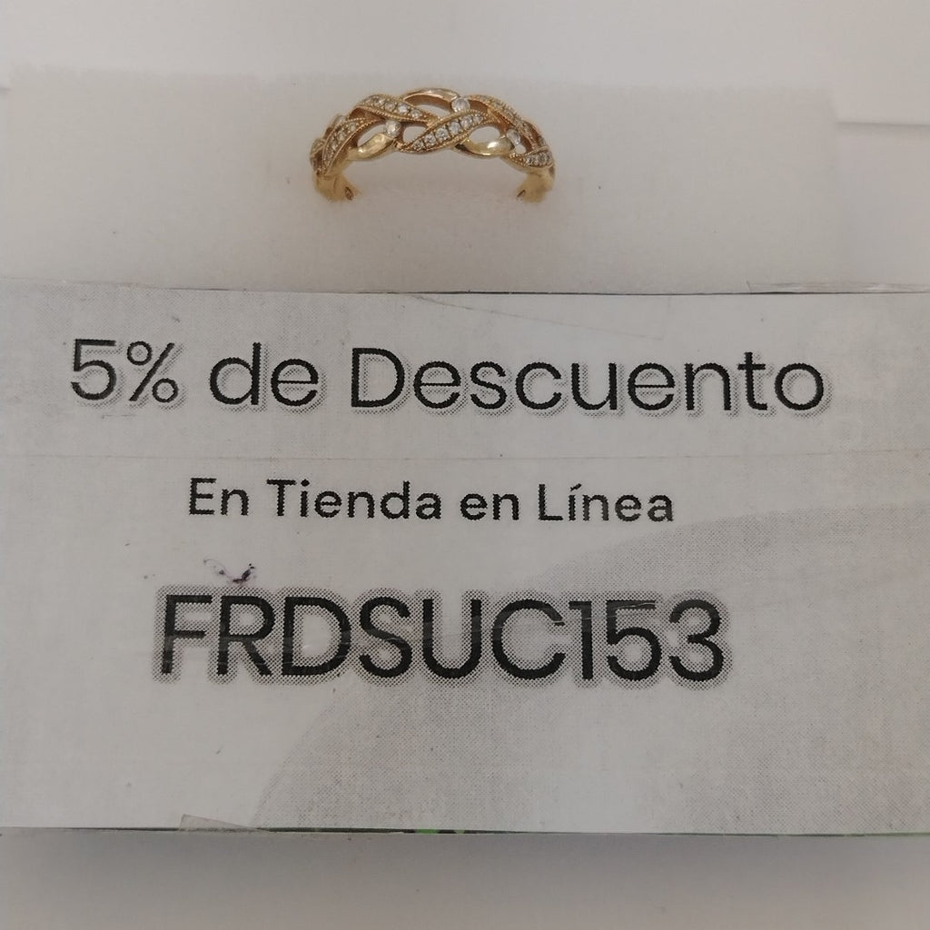 ANILLO ORO 14 K 3.2 GRMS (SEMINUEVO)