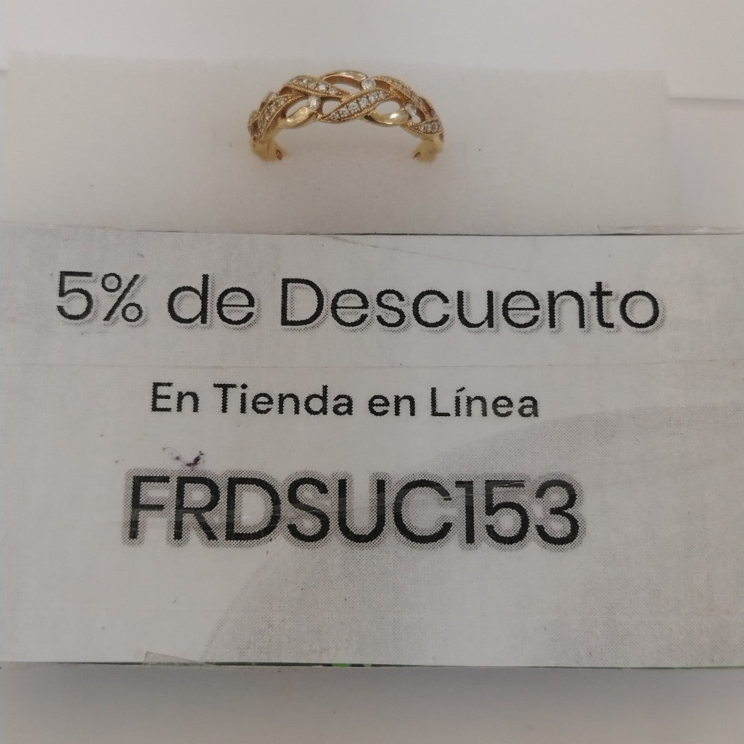 ANILLO ORO 14 K 3.2 GRMS (SEMINUEVO)