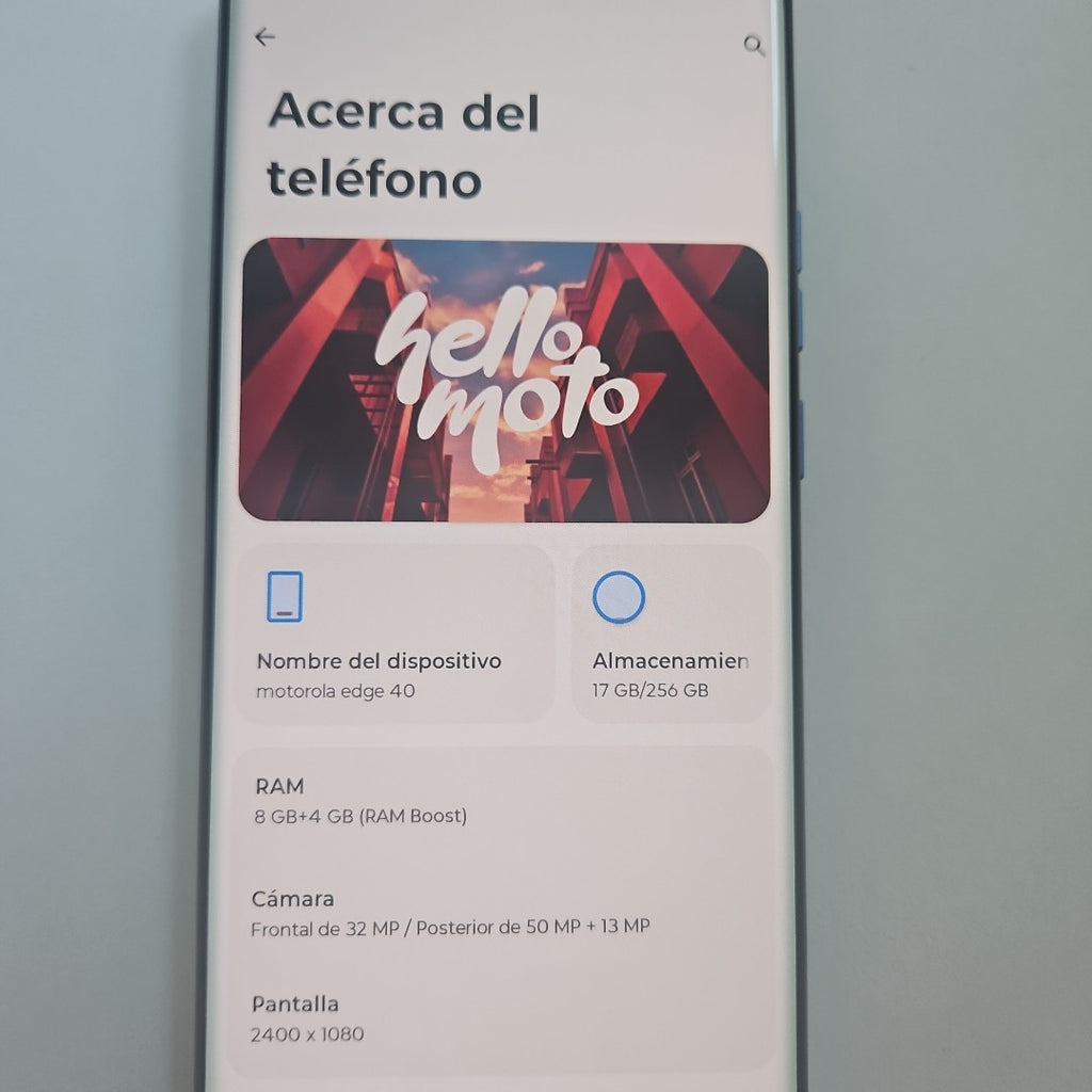 CELULAR MOTOROLA EDGE 40 XT2303-2 (2023) 256 GB 8 GB RAM (SEMINUEVO)