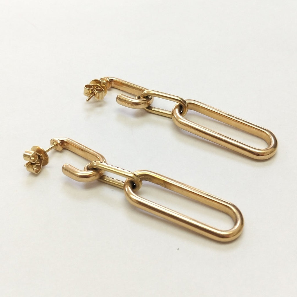 ARETES PAR ORO 14 K 5.3 GRMS (SEMINUEVO)