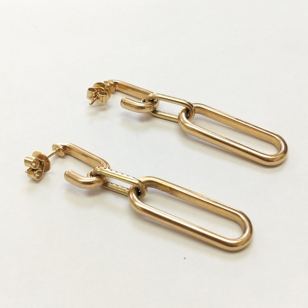ARETES PAR ORO 14 K 5.3 GRMS (SEMINUEVO)