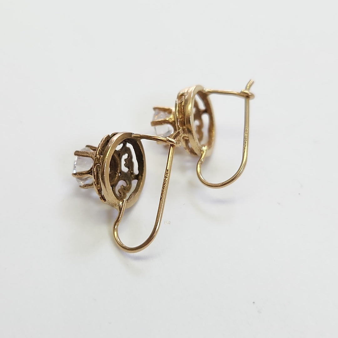ARETES PAR ORO 8 K 3.2 GRMS (SEMINUEVO)