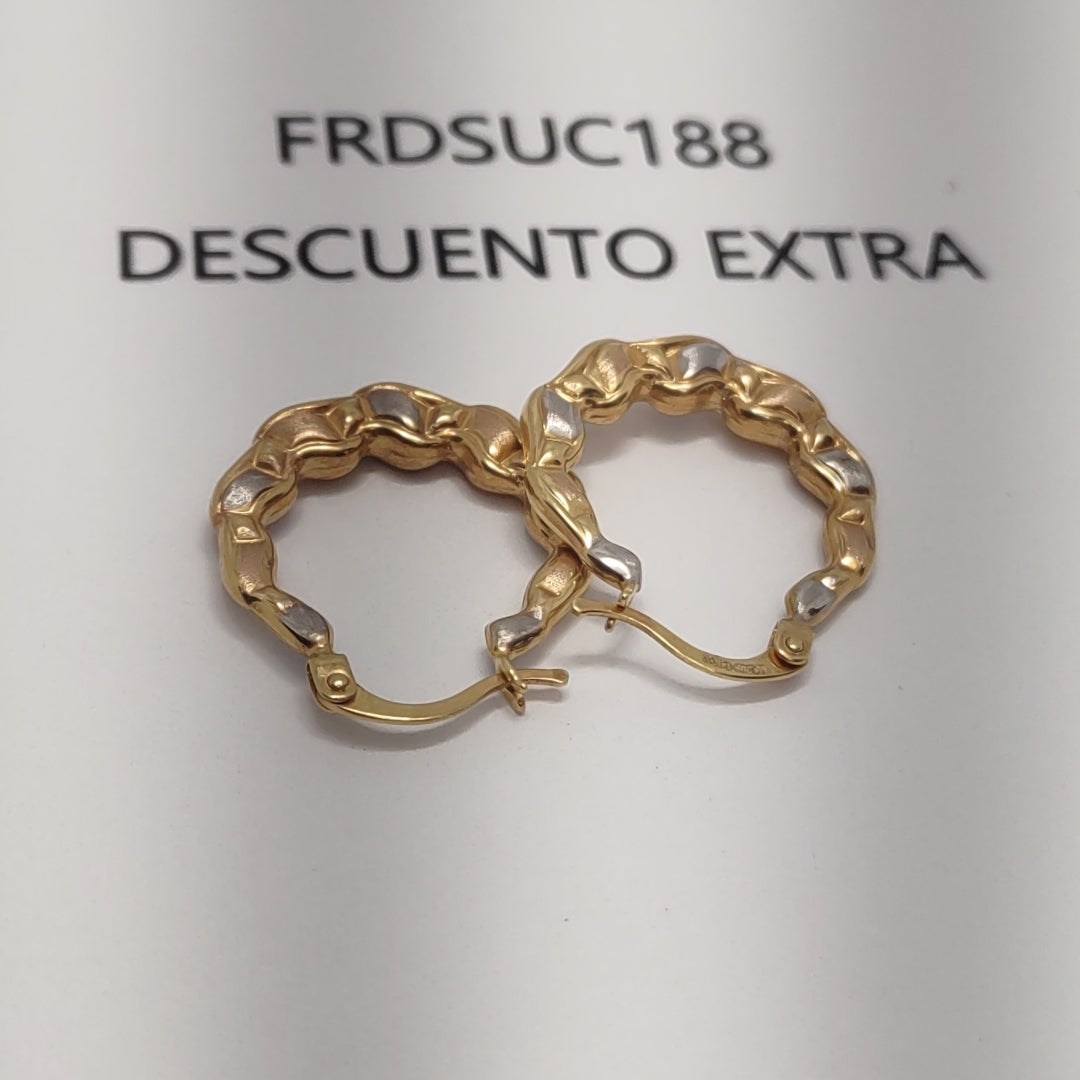 ARRACADAS ORO 14K 2 (NUEVO)