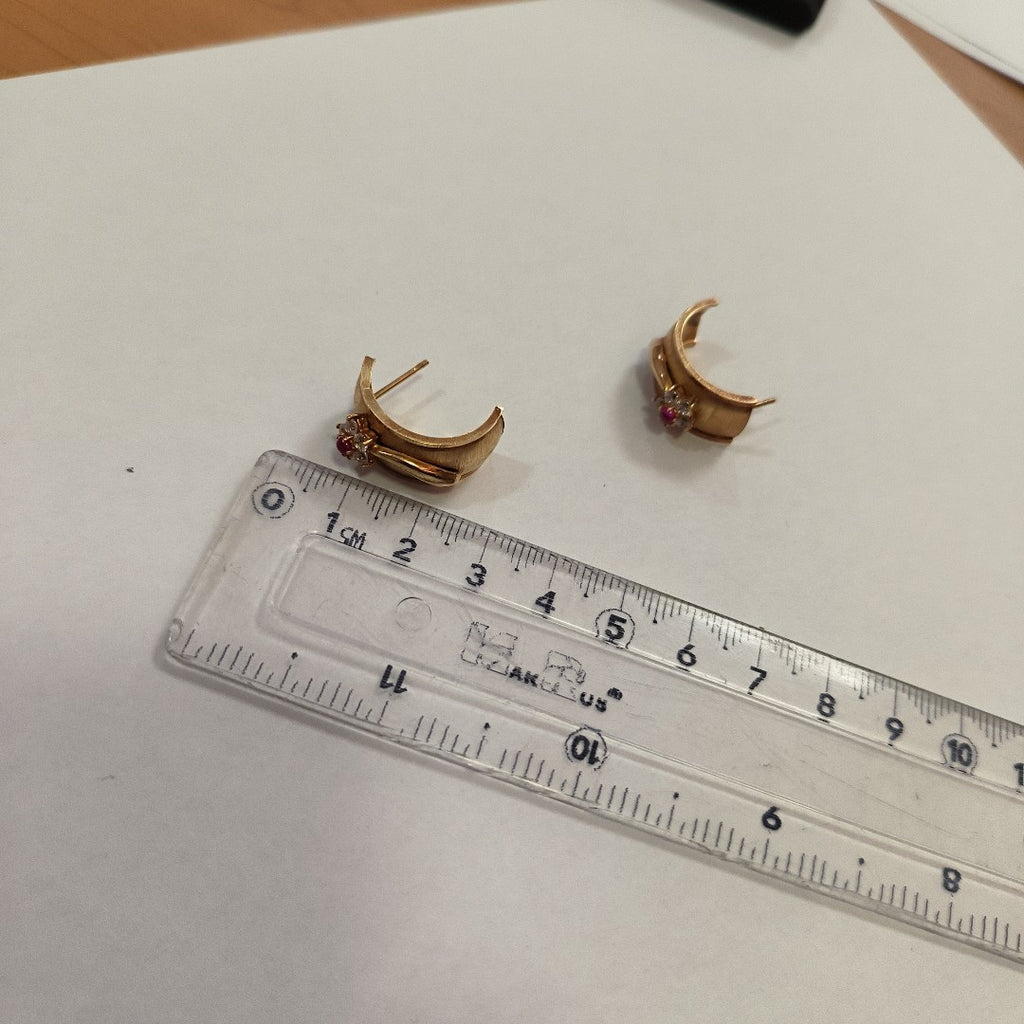 ARETES PAR ORO 14 K 5,30 GRMS (SEMINUEVO)