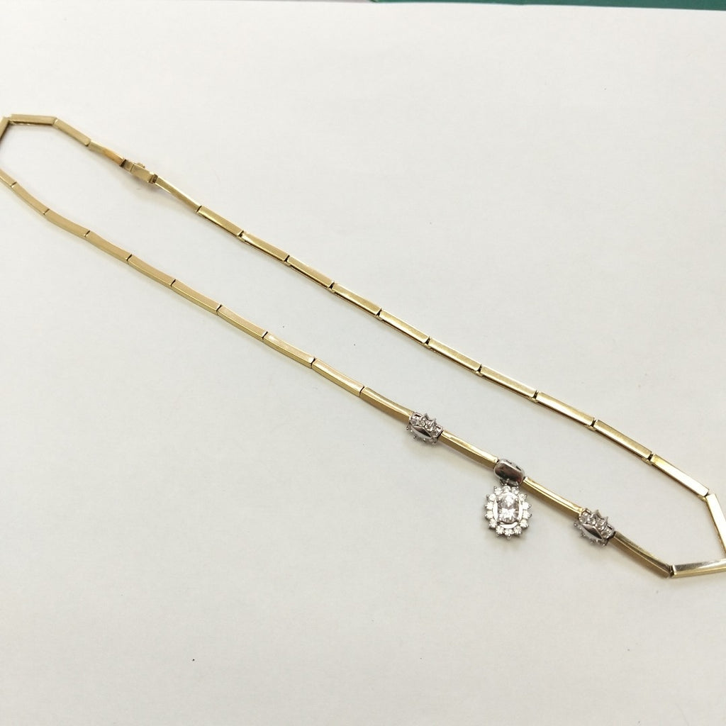 GARGANTILLA ORO, ORO COMBINADO 14 K 18.8 GRMS (SEMINUEVO)