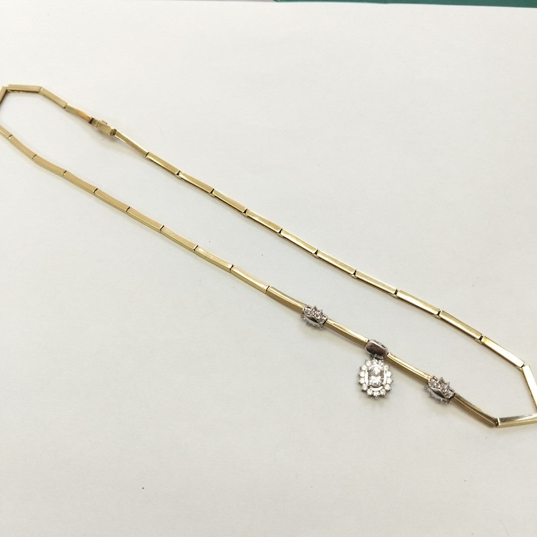 GARGANTILLA ORO, ORO COMBINADO 14 K 18.8 GRMS (SEMINUEVO)