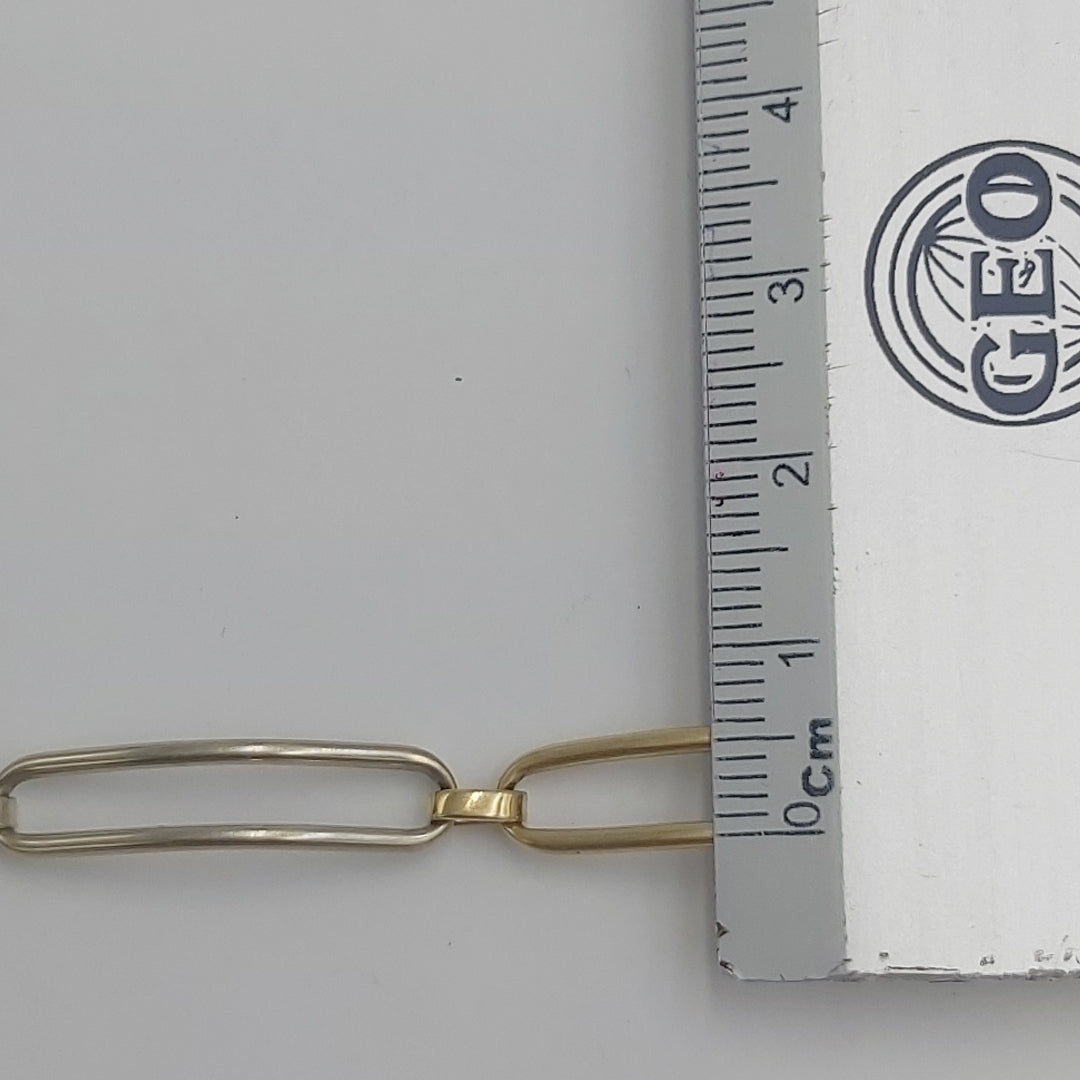 PULSERA ORO COMBINADO 14 K 6.1 GRMS (SEMINUEVO)