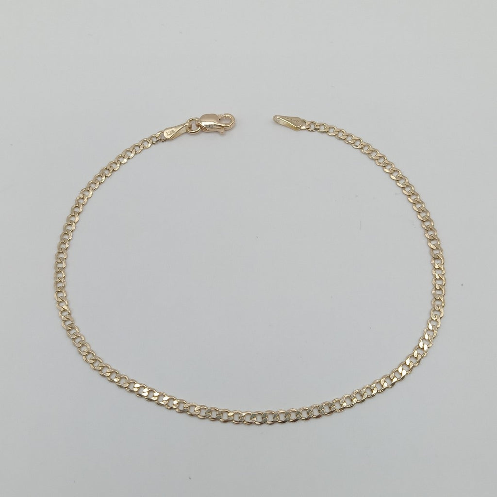 PULSERA BARBADA 14K 21 CM 2.3 GR (NUEVO)