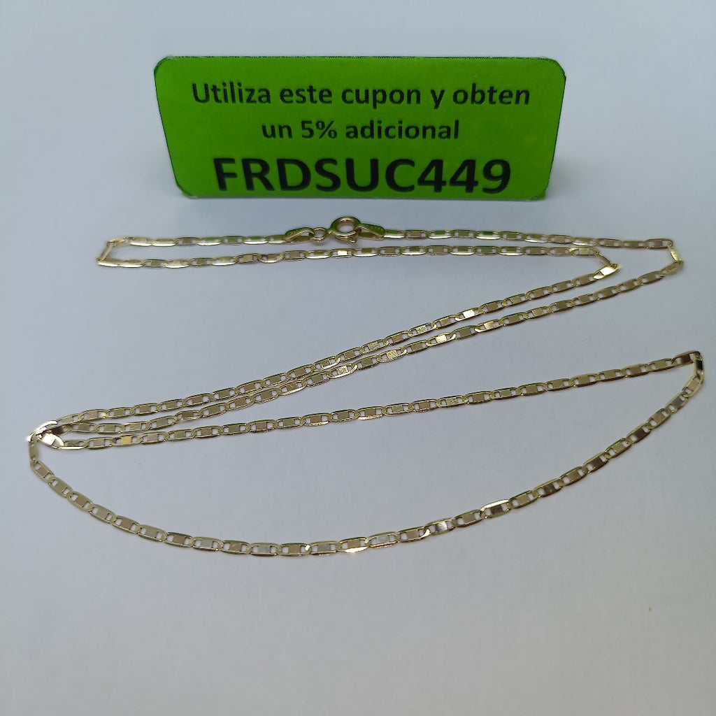 CADENA ORO, ORO COMBINADO 14 K 2.4 GRMS (SEMINUEVO)