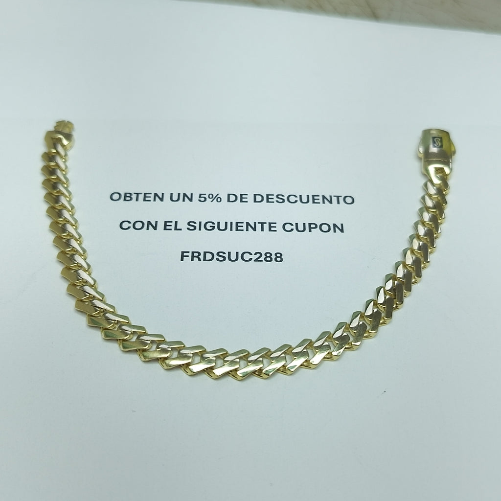 PULSERA MONACO ORO 10K 6.7 (NUEVO)
