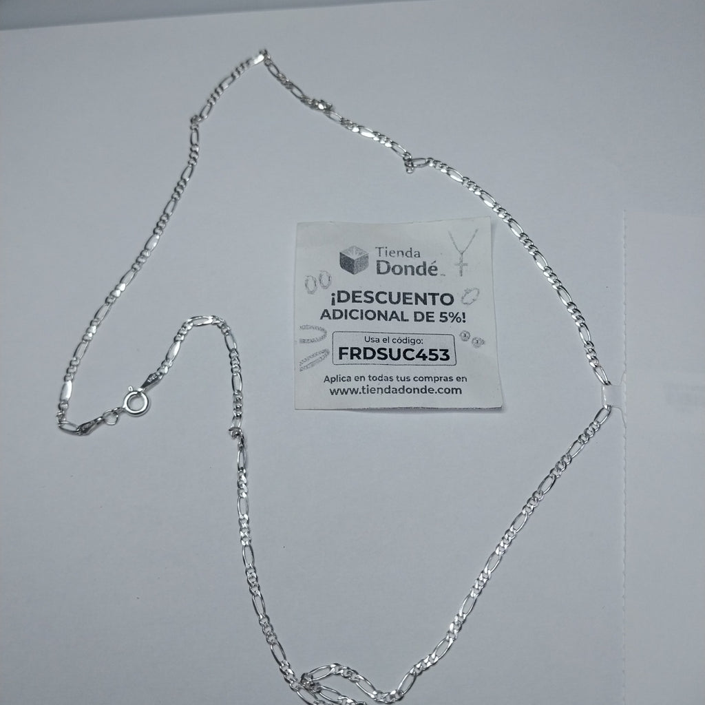 CADENA TEJIDO 3X1 PLATA .925 55 CM 4.1 GR (NUEVO)