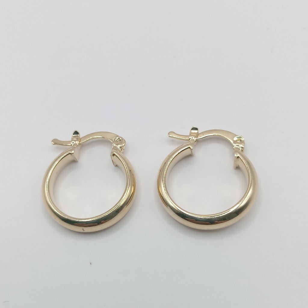 ARETES ARRACADA LISA 14K 1.7 GR (NUEVO)
