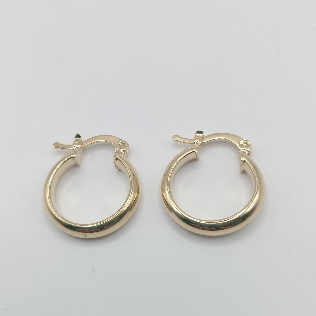 ARETES ARRACADA LISA 14K 1.7 GR (NUEVO)