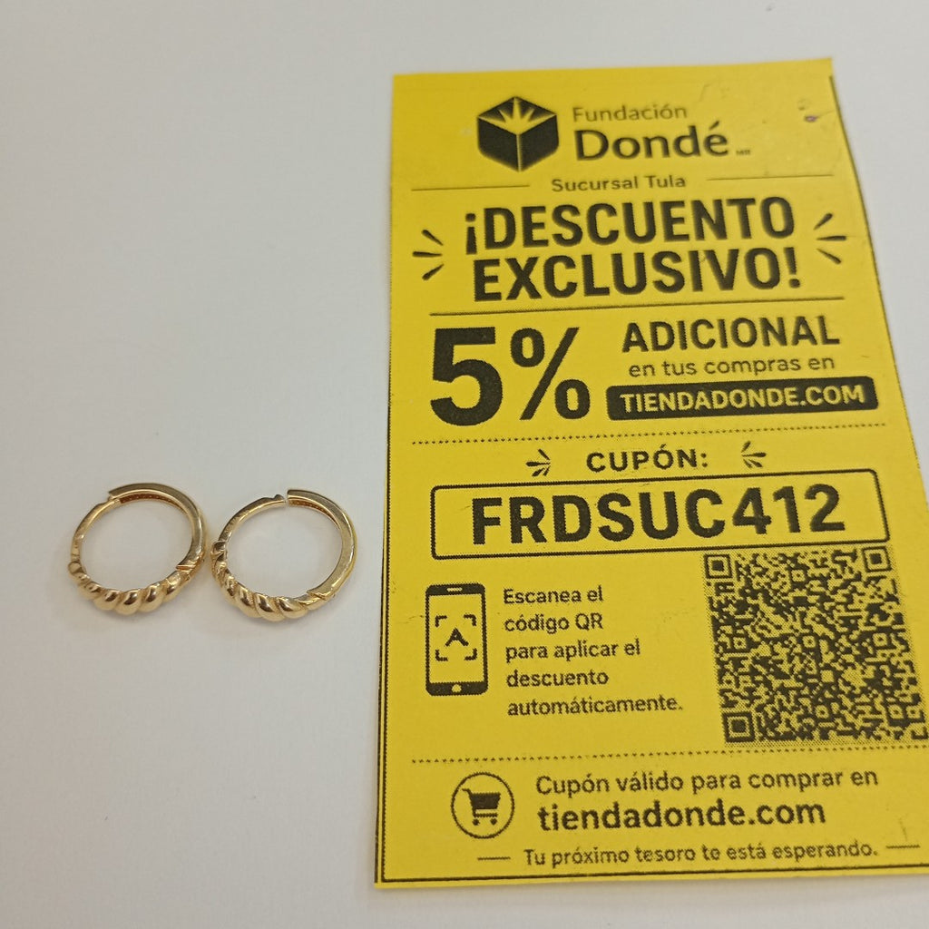 HUGGIES ORO 14K 1.3 (NUEVO)