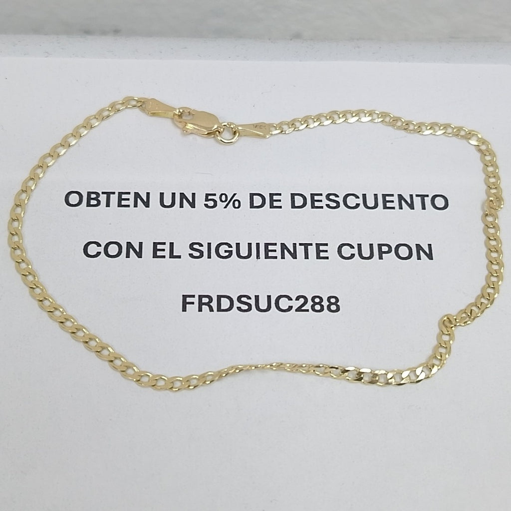 PULSERA BARBADA 14K 21 CM 2.3 GR (NUEVO)