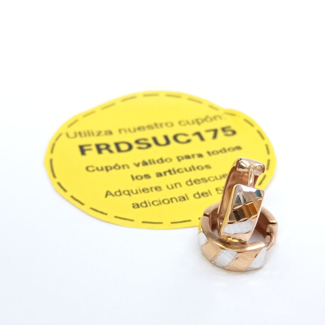 ARRACADAS PAR ORO 14 K 1.9 GRMS (SEMINUEVO)