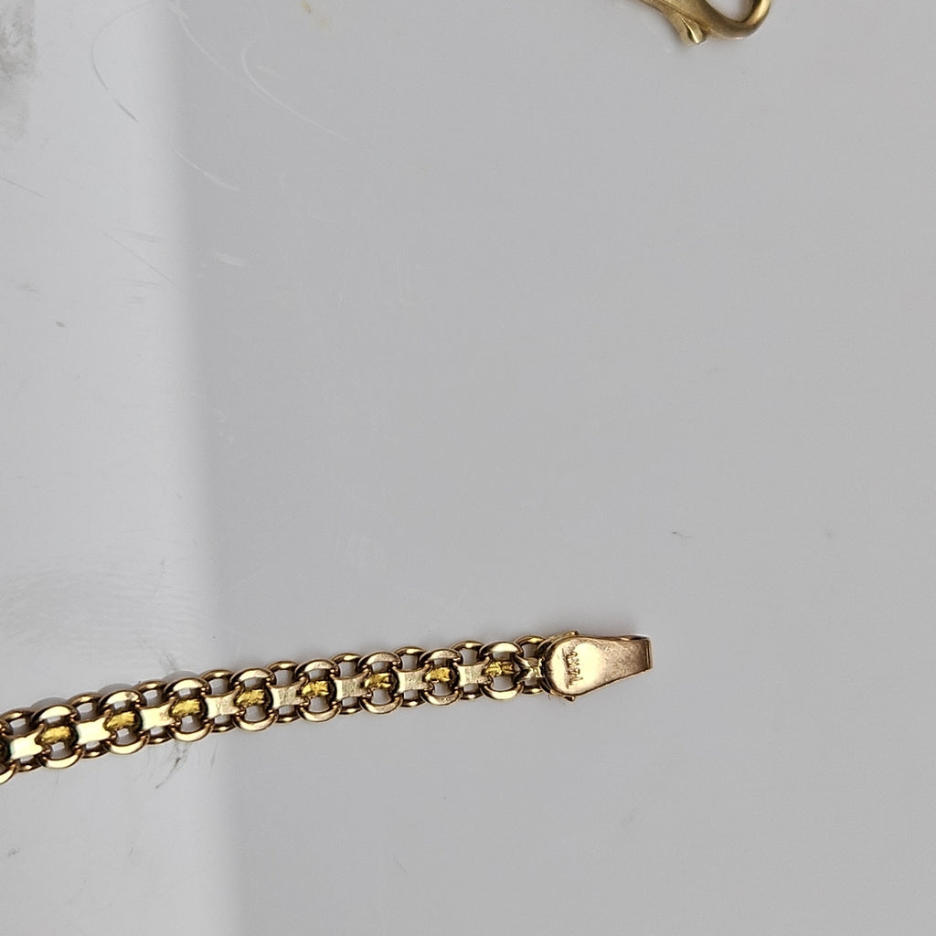 ESCLAVA ORO COMBINADO 14 K 4,50 GRMS (SEMINUEVO)