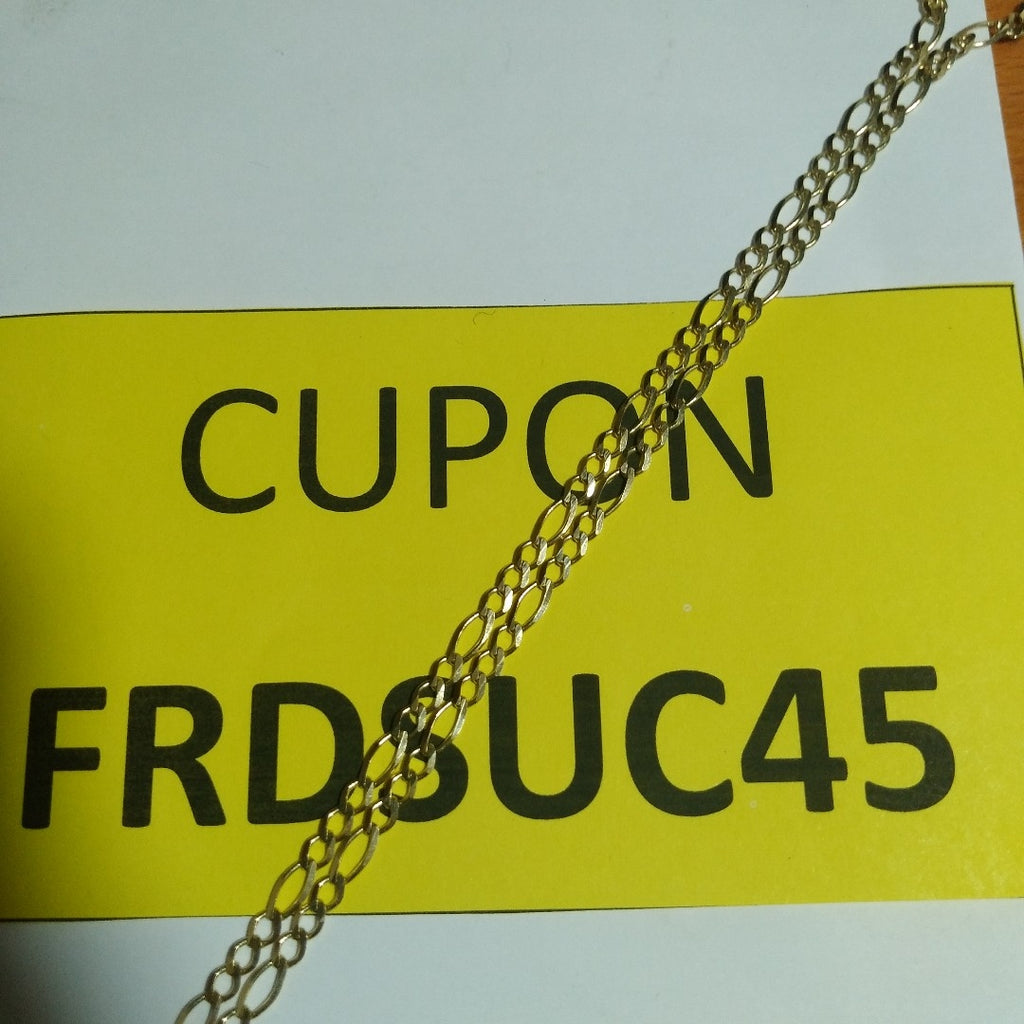 CADENA TEJIDO 3X1 14K 55 CM 8.2 GR (NUEVO)