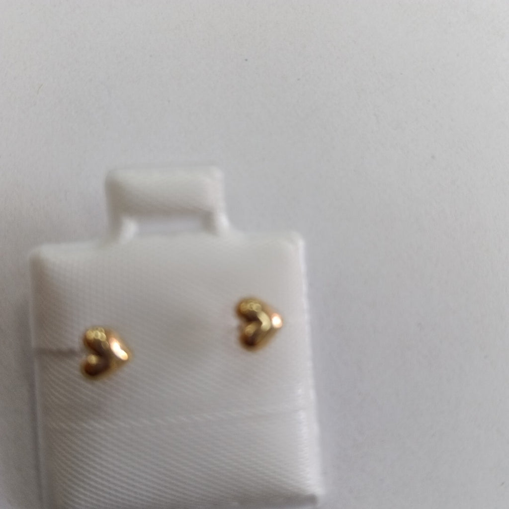 BROQUELES BROQUEL FIG CORAZON LISO 14K 0.1987 GR (NUEVO)