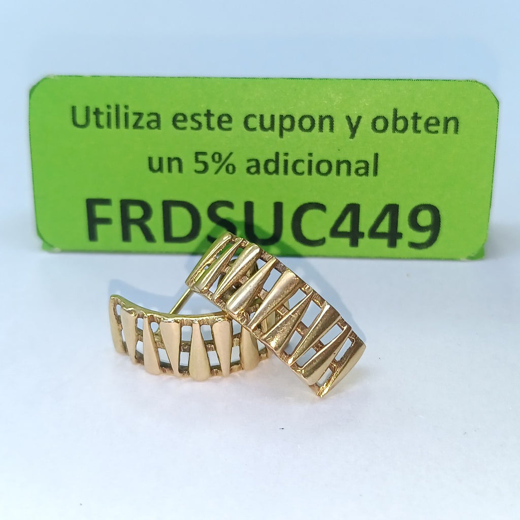 ARRACADAS PAR ORO 10 K 3,00 GRMS (SEMINUEVO)