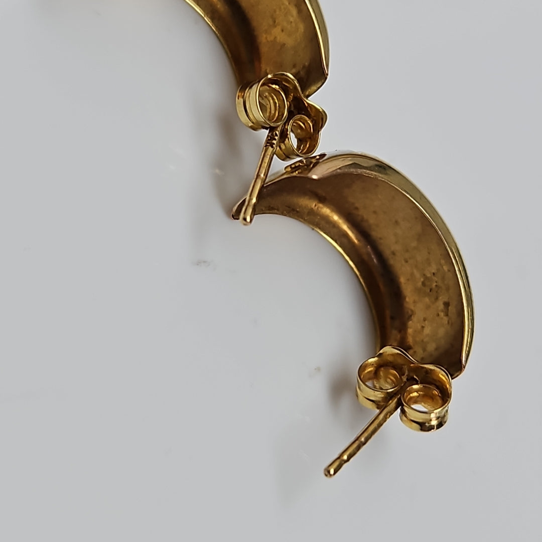 ARETES PAR ORO 14 K 2,00 GRMS (SEMINUEVO)