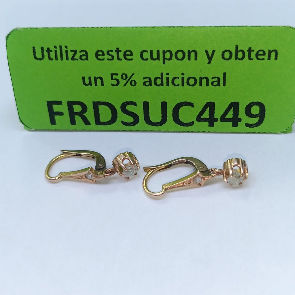 ARETES PAR ORO MUY BAJO 8 K 1,40 GRMS (SEMINUEVO)