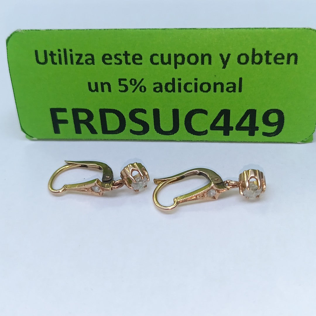 ARETES PAR ORO MUY BAJO 8 K 1,40 GRMS (SEMINUEVO)