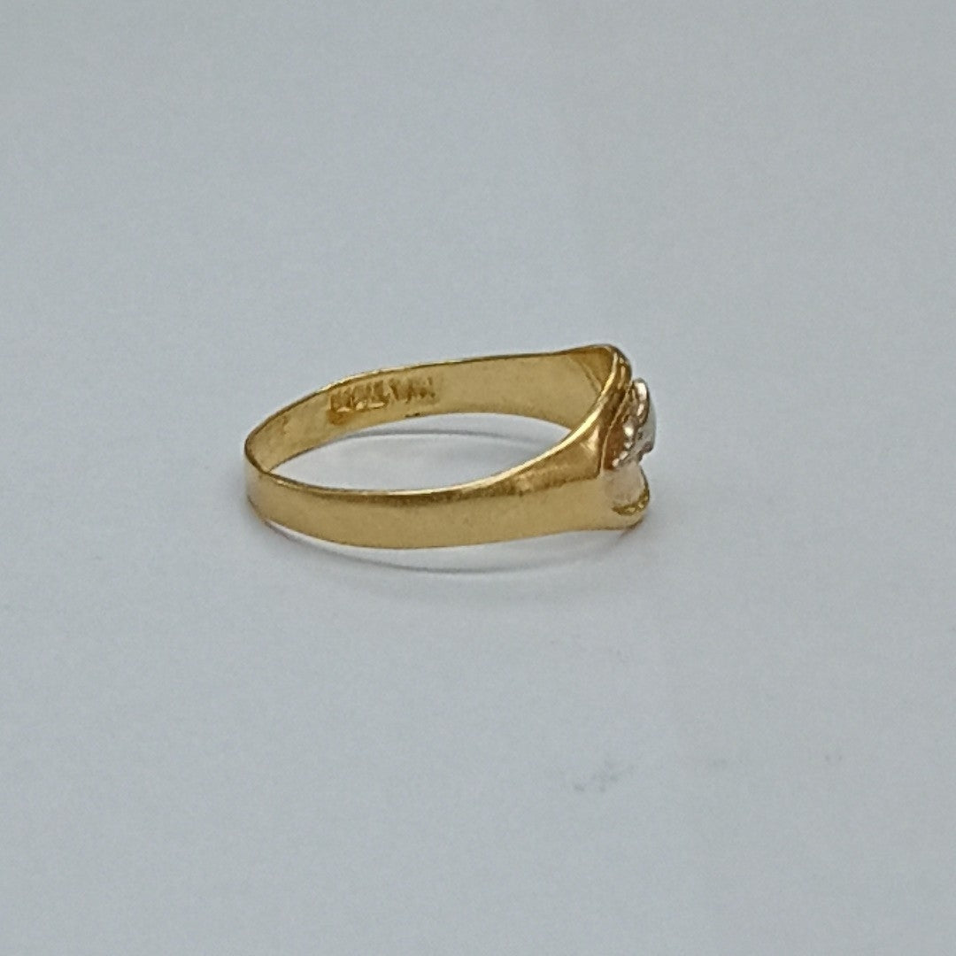 ANILLITO ORO COMBINADO 14 K 1,70 GRMS (SEMINUEVO)