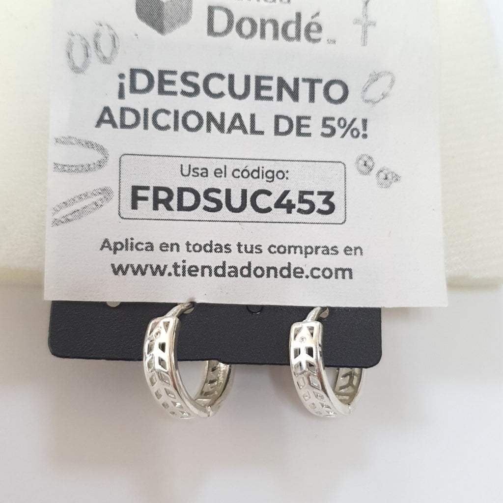 ARRACADAS PLATA .925 2.5 GR (NUEVO)