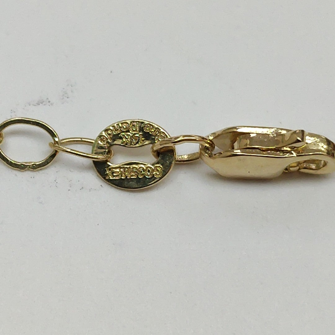 PULSERA ESPECIAL 14K 21 CM 1.9 GR (NUEVO)