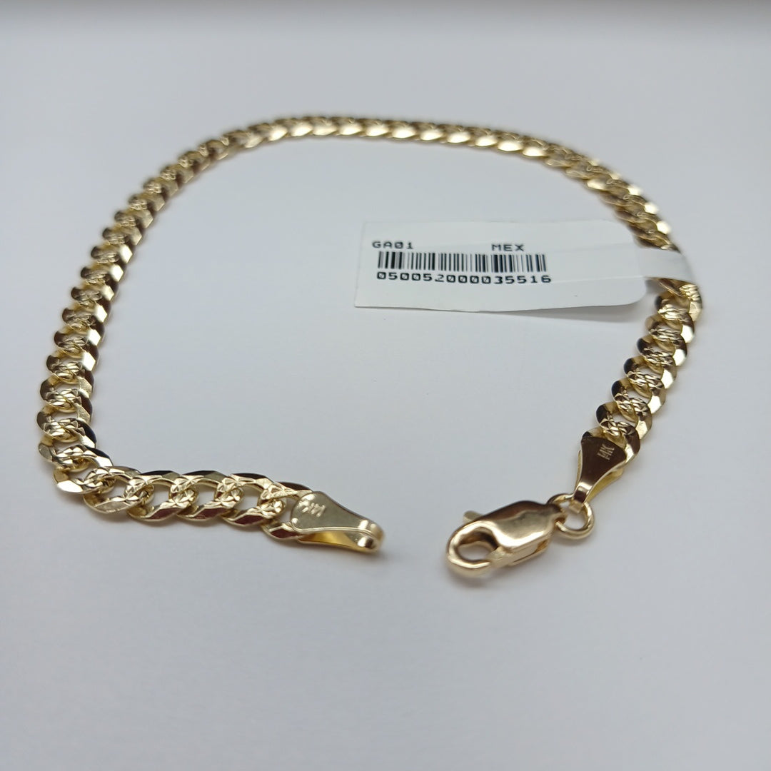PULSERA BARBADA 14K 21 CM 7.5 GR (NUEVO)