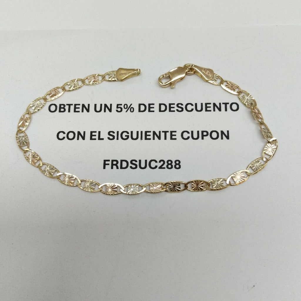 PULSERA GUCHI 14K 18 CM 3.1 GR (NUEVO)