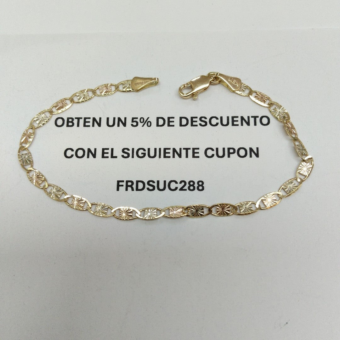 PULSERA GUCHI 14K 18 CM 3.1 GR (NUEVO)