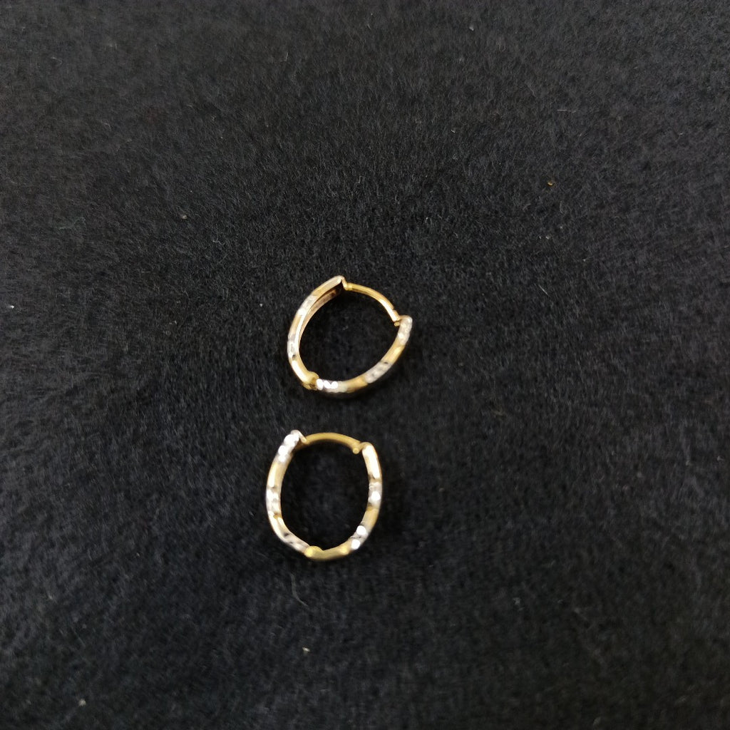ARRACADAS PAR ORO COMBINADO 14 K 1,00 GRMS (SEMINUEVO)