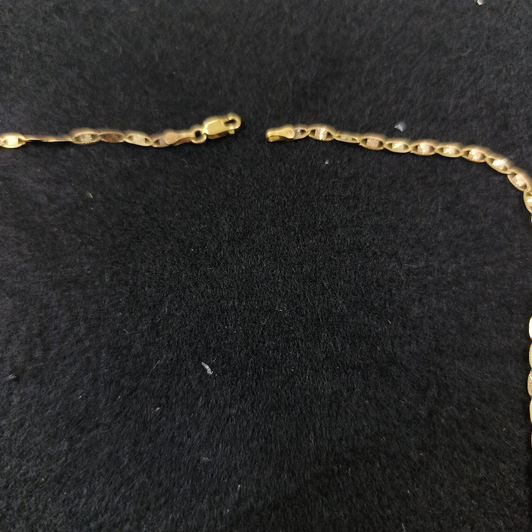 CADENA ORO COMBINADO 10 K 3.5 GRMS (SEMINUEVO)