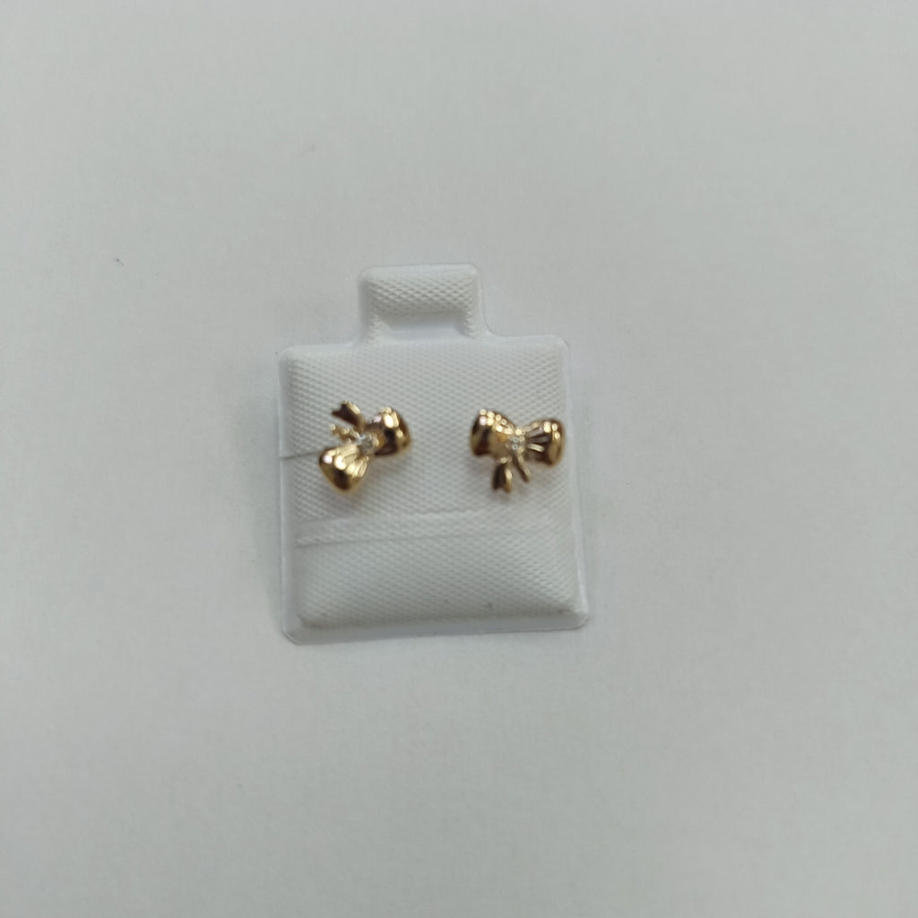 BROQUELES BROQUEL FIG MOÑO C CIRCONIA 14K 0.2441 GR (NUEVO)