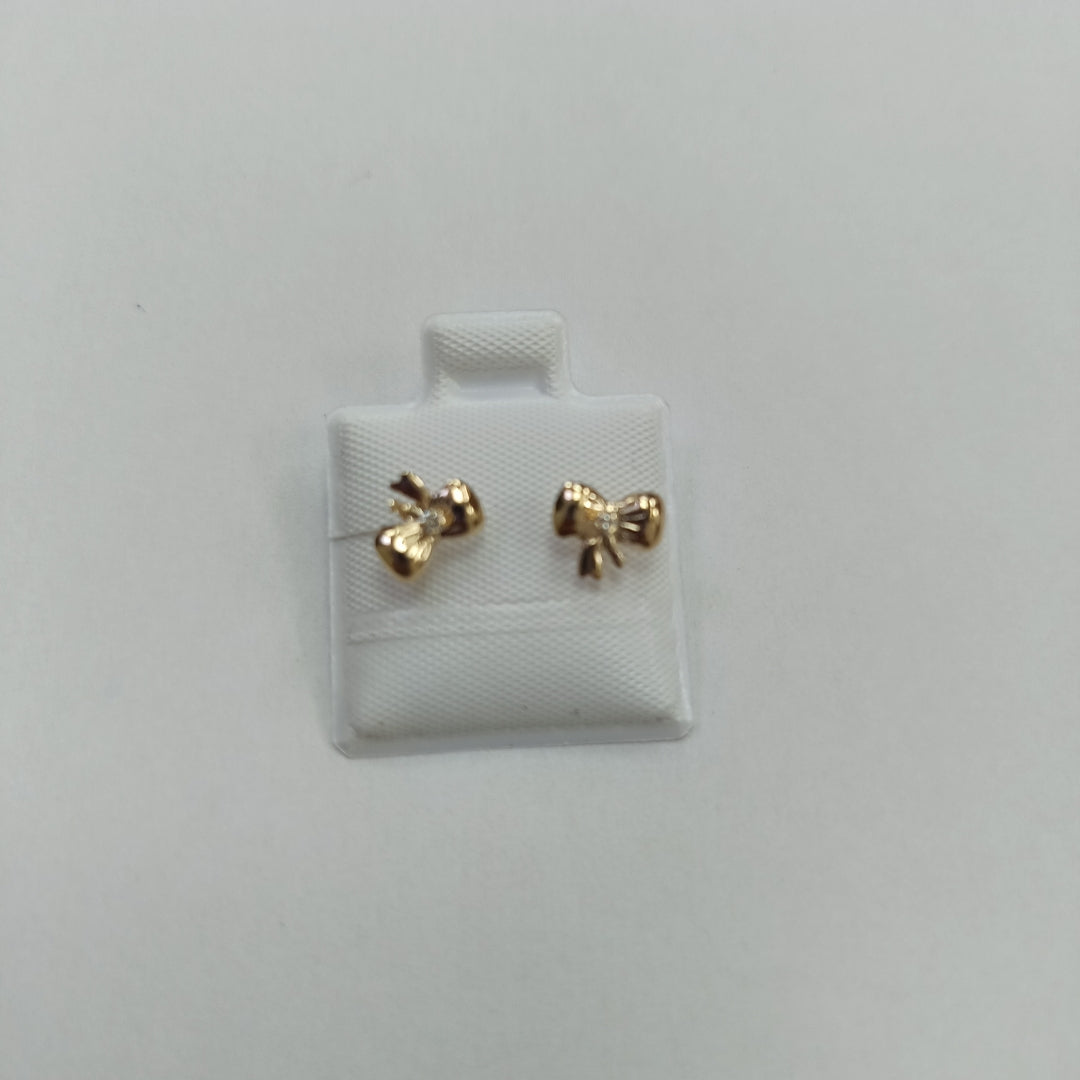 BROQUELES BROQUEL FIG MOÑO C CIRCONIA 14K 0.2441 GR (NUEVO)