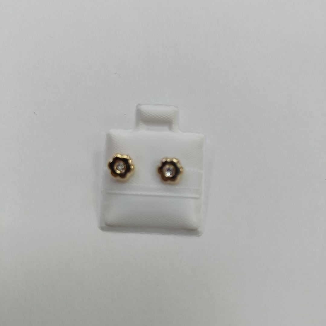 BROQUELES BROQUEL FIG FLOR C CIRCONIA 14K 0.2581 GR (NUEVO)