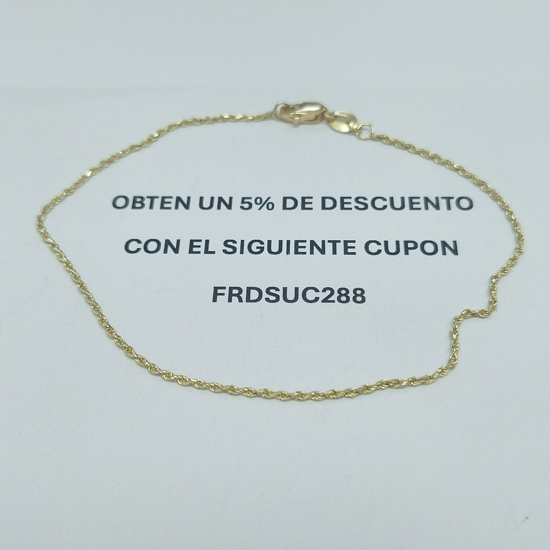 PULSERA TORZAL 14K 21 CM 1.4 GR (NUEVO)