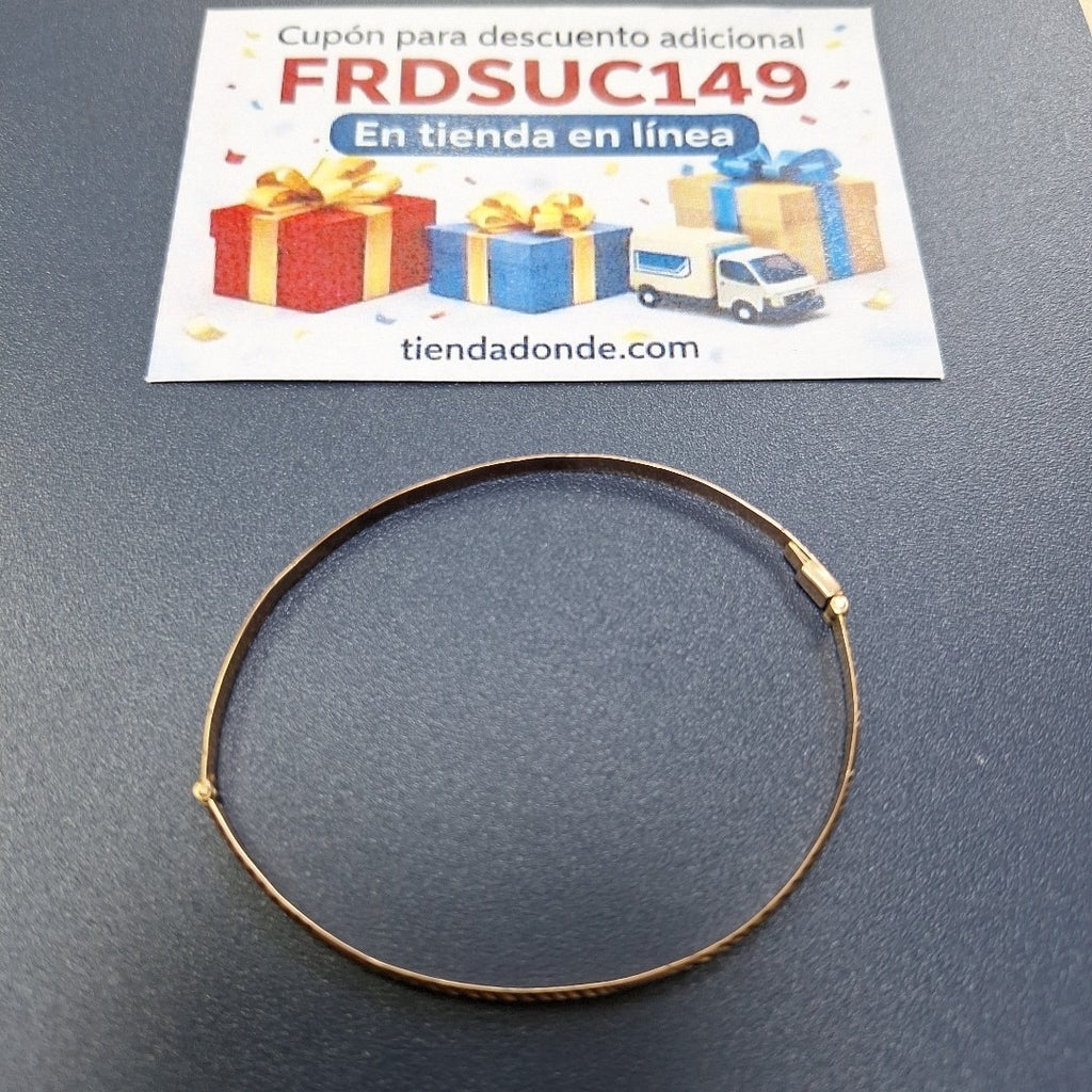 PULSERA RIGIDA ORO 8 K 4.7 GRMS (SEMINUEVO)