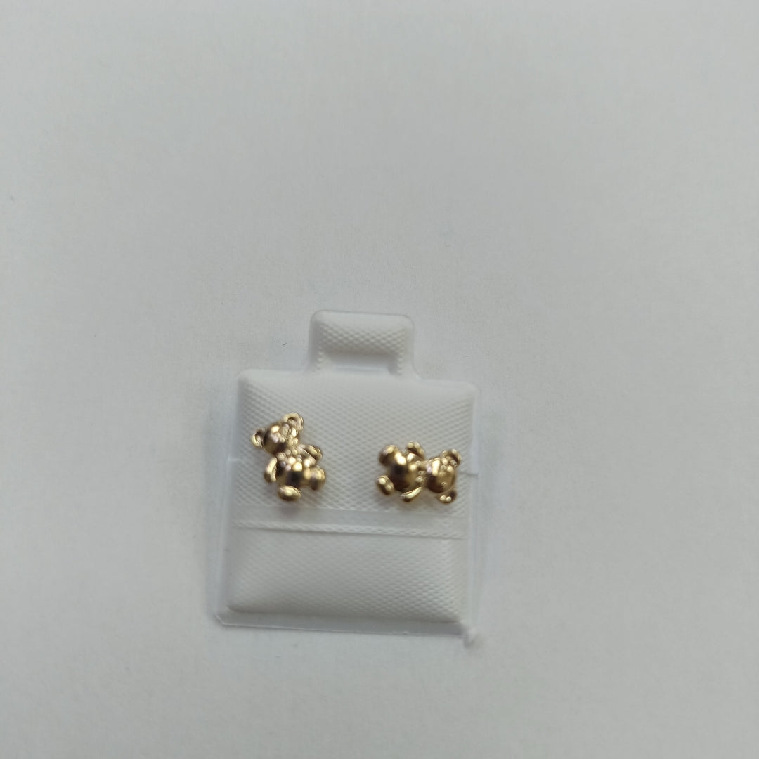 BROQUELES BROQUEL FIG OSO 14K 0.2592 GR (NUEVO)