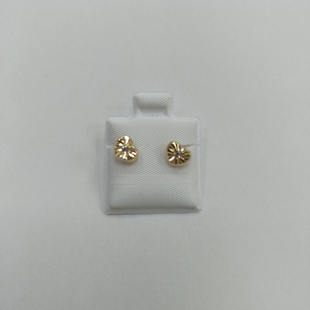 BROQUELES BROQUEL FIG CORAZON C CIRCONIA 14K 0.2603 GR (NUEVO)