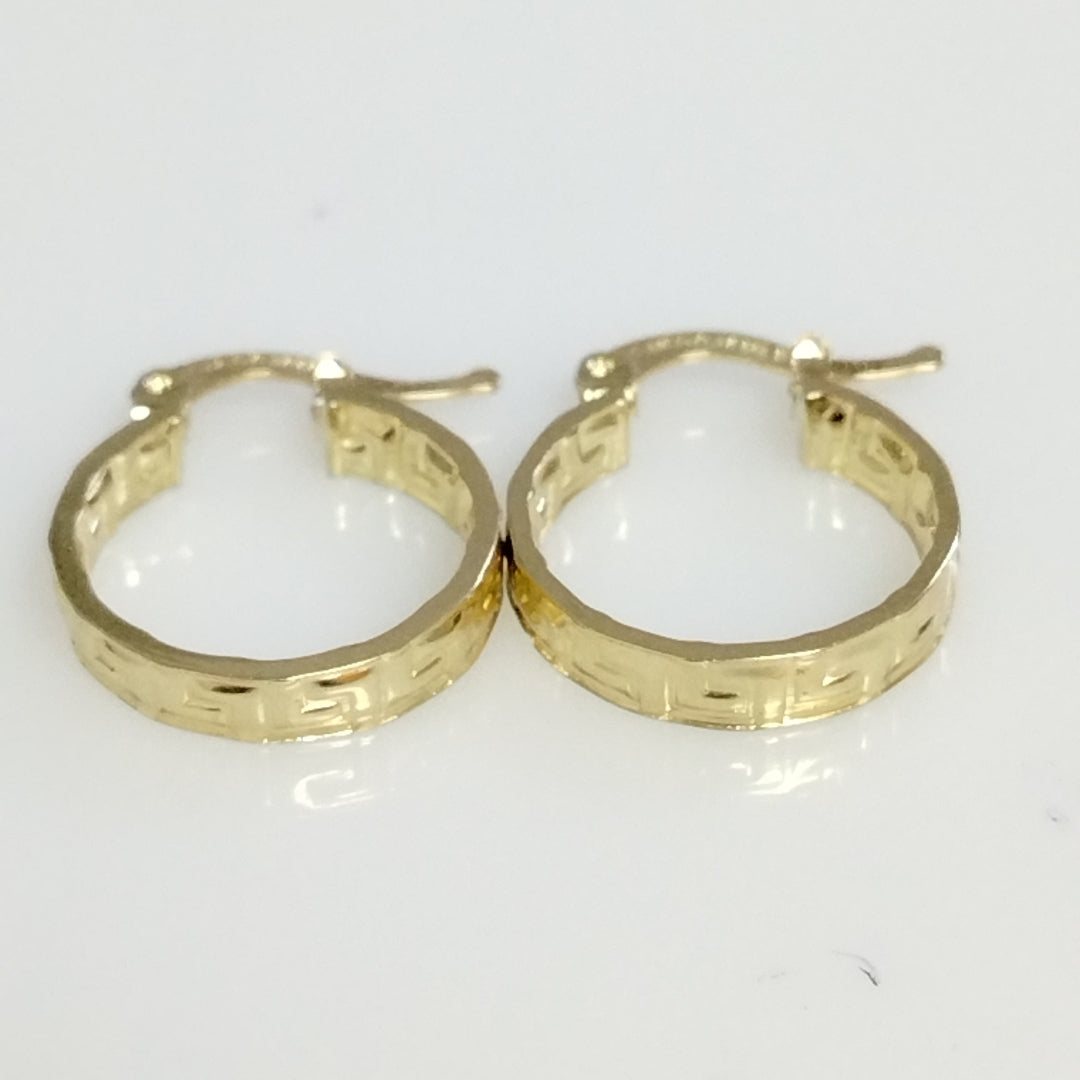 ARETES ARRACADAS FIG GRECAS 14K 1.8 GR (NUEVO)