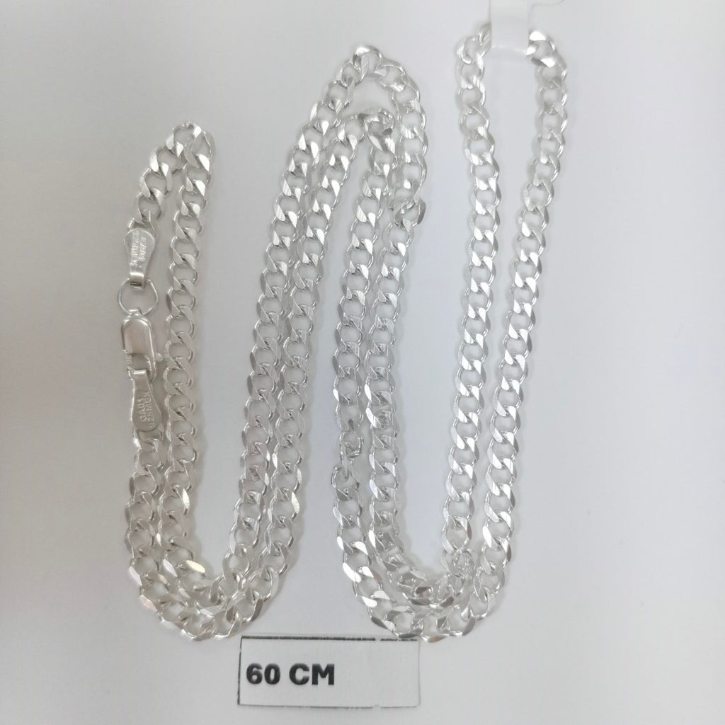 CADENA TEJIDO BARBADO PLATA .925 60 CM 13 GR (NUEVO)